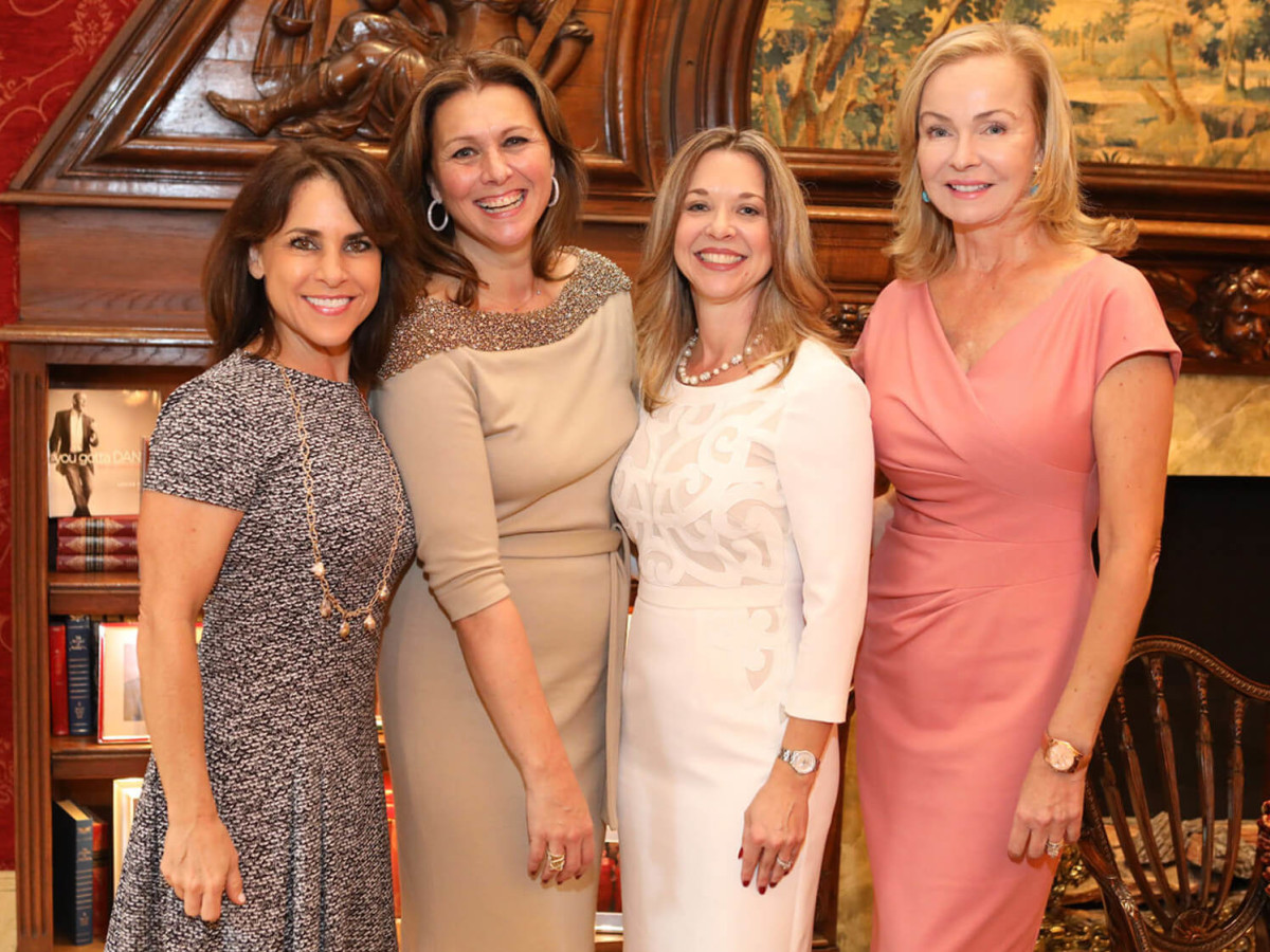 Houston, Barbara Bush Literacy Foundation Guild Tea, Nov. 2016, Maria Bush, Donatella Benckenstein, Julie Baker Finck, Alice Mosing