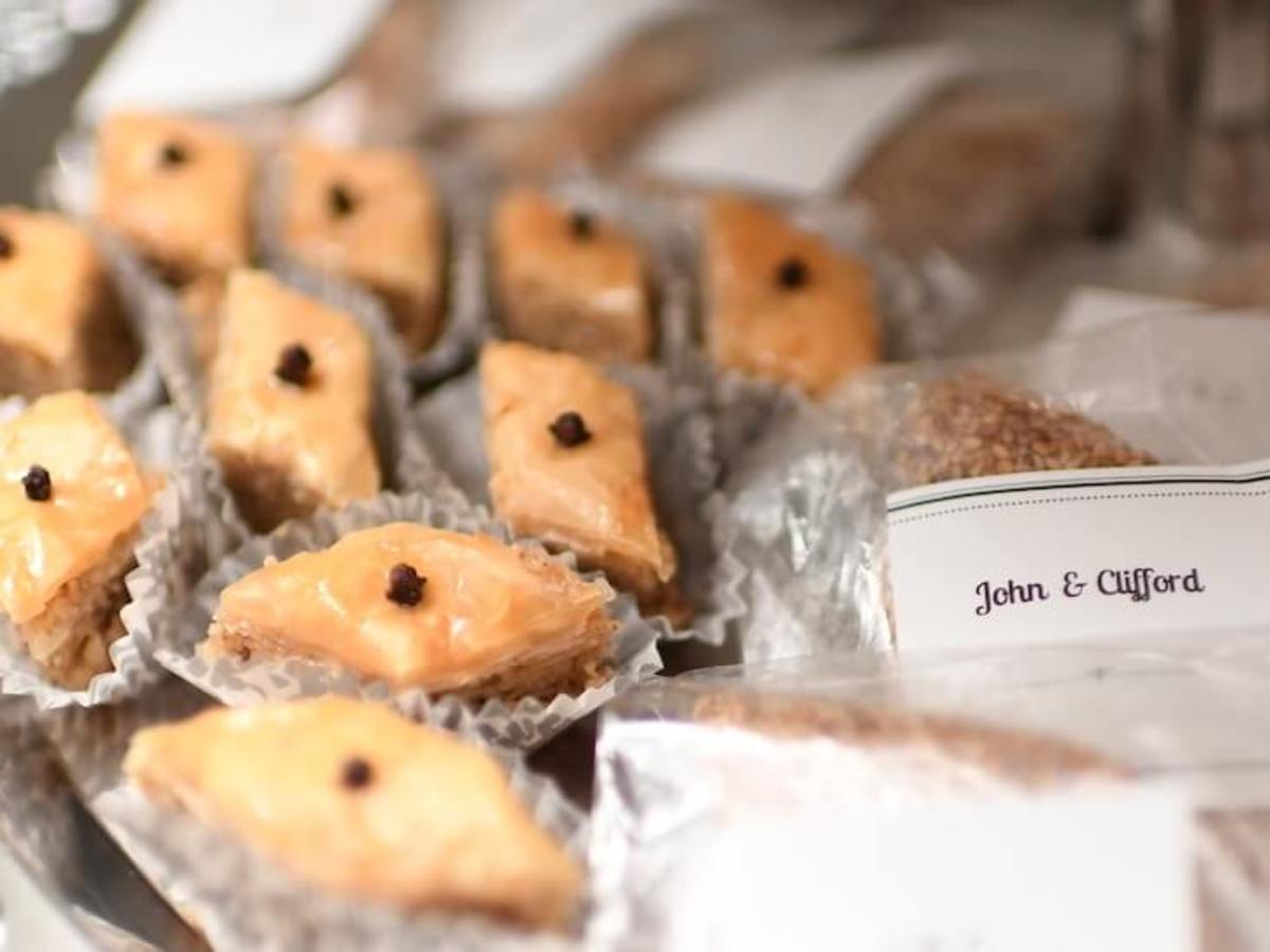 Wedding Pugh Dascoulias homemade baklava