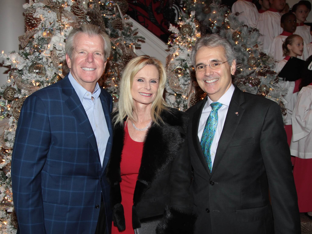 MD Anderson Santa's Elves party, Gregg Falgout, Jo Lynn Falgout, Ron DePinho