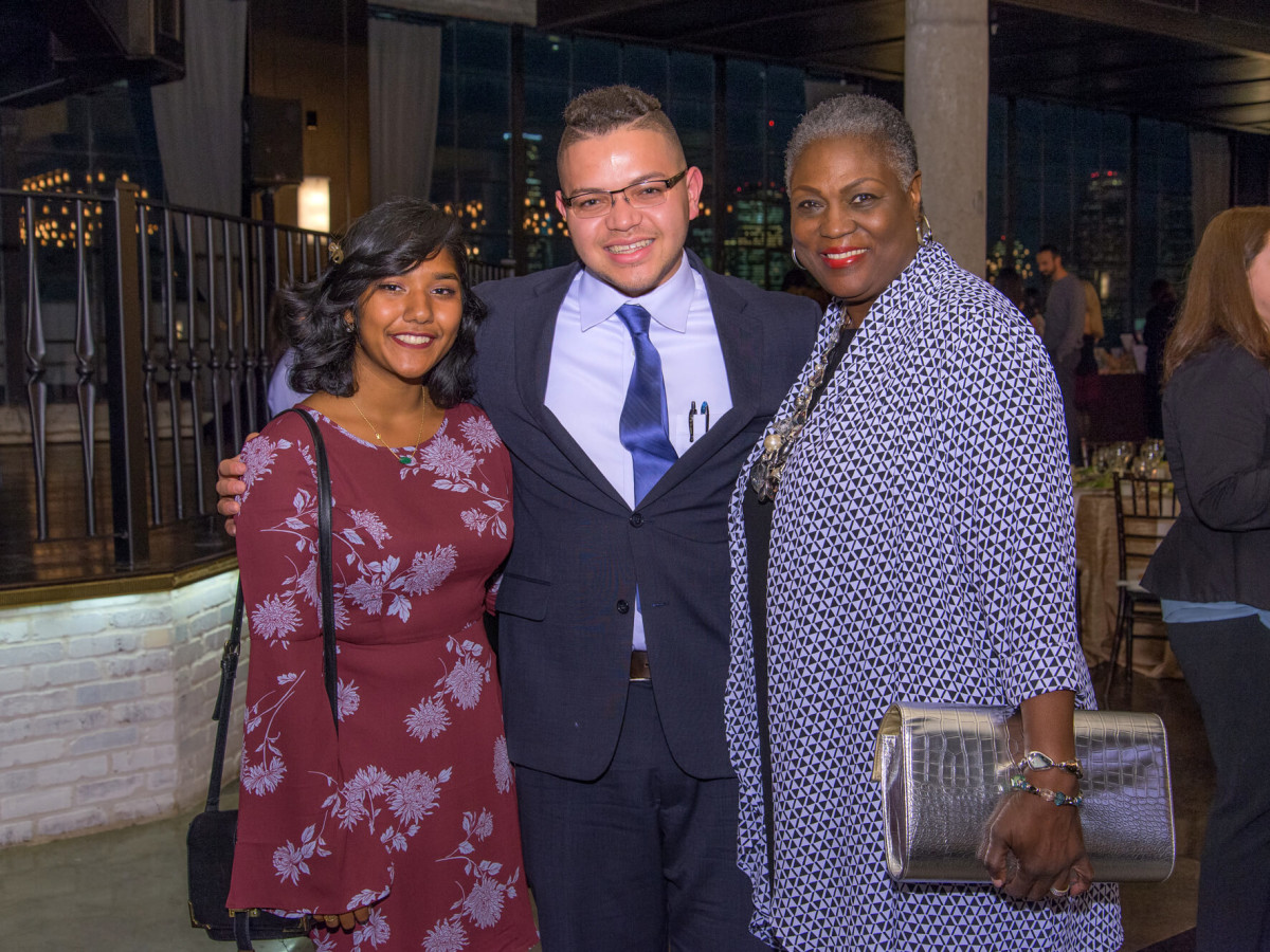 Houston, Writers in the Schools gala, Dec 2016, Fareena Arefeen, Andrew White, Dr. Rhea Brown Lawson