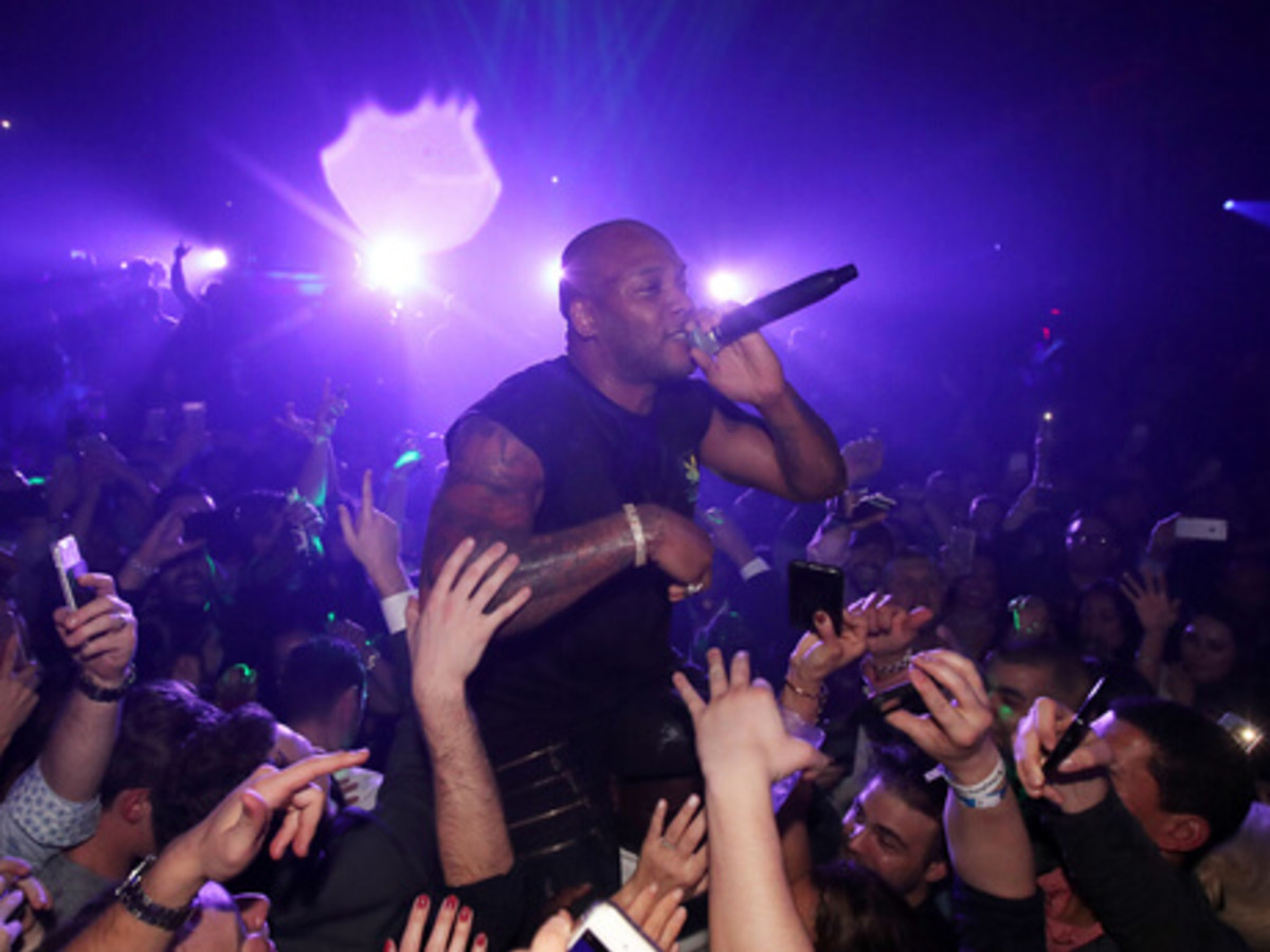 Houston, Playboy and Tao Super Bowl Party, Jan 2017, Recording artist Flo Rida performs onstage