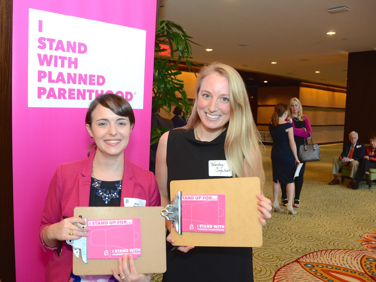 Mary Woody, Henley Siegrist at Planned Parenthood luncheon