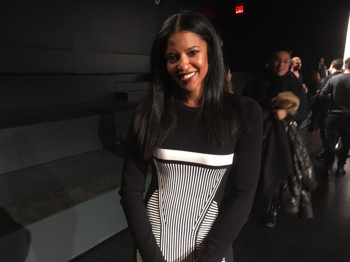 Renee Elise Goldsberry at Prabal Gurung runway show at New York Fashion Week