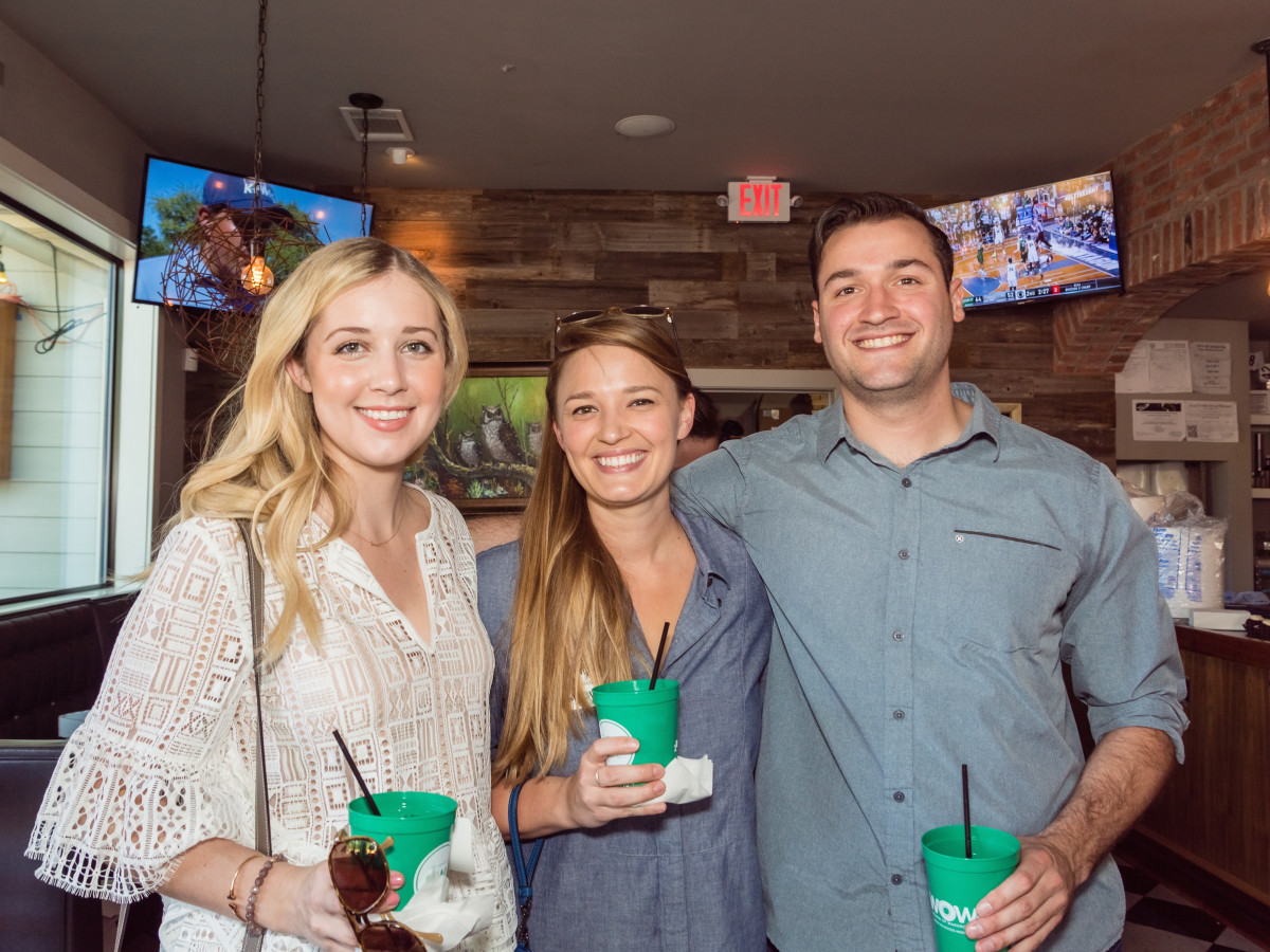 Courtney Campo, Julia Russell, Sean Belding at Women of Wardrobe spring fling