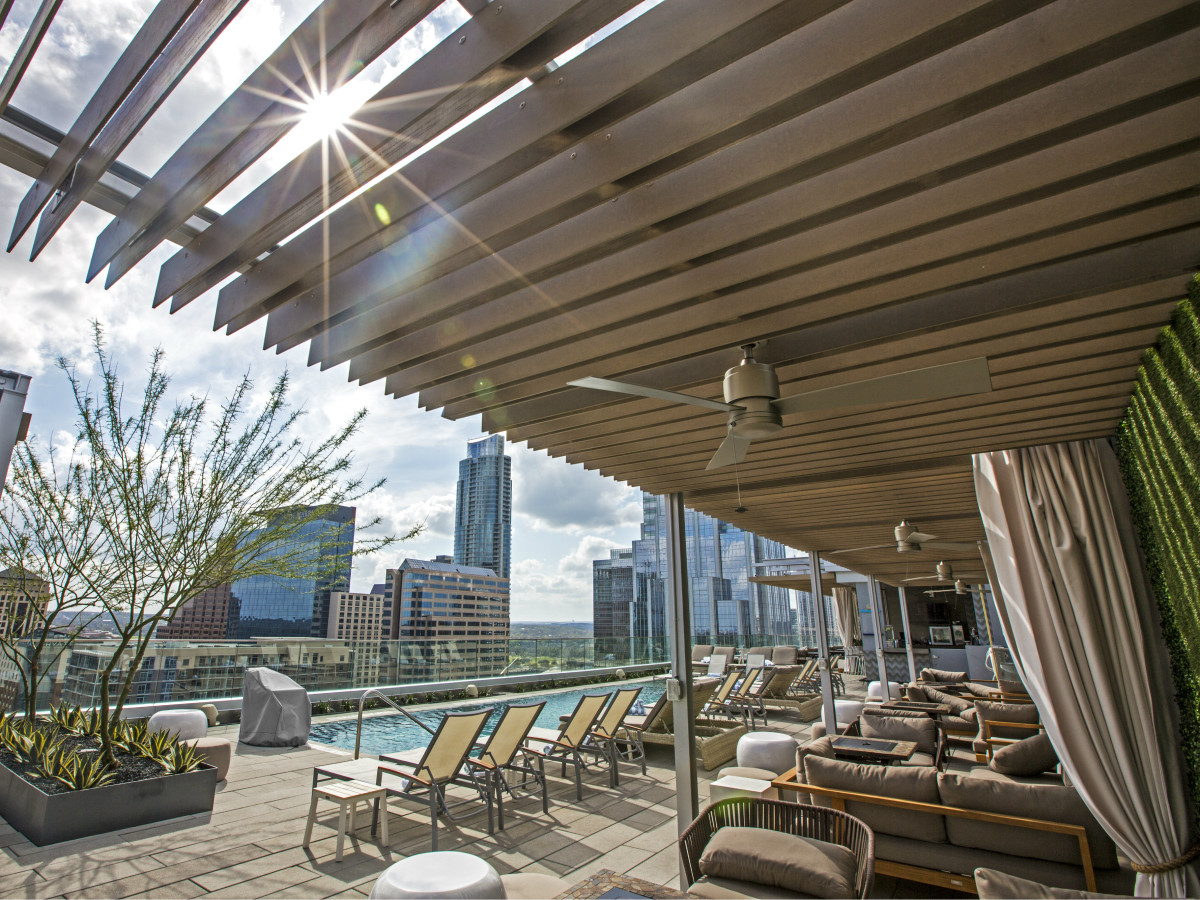 Westin Austin Downtown Hotel Pool Skyline