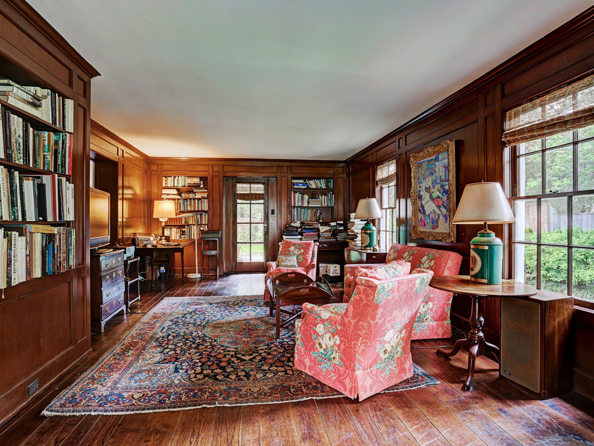Denton Cooley River Oaks home for sale library