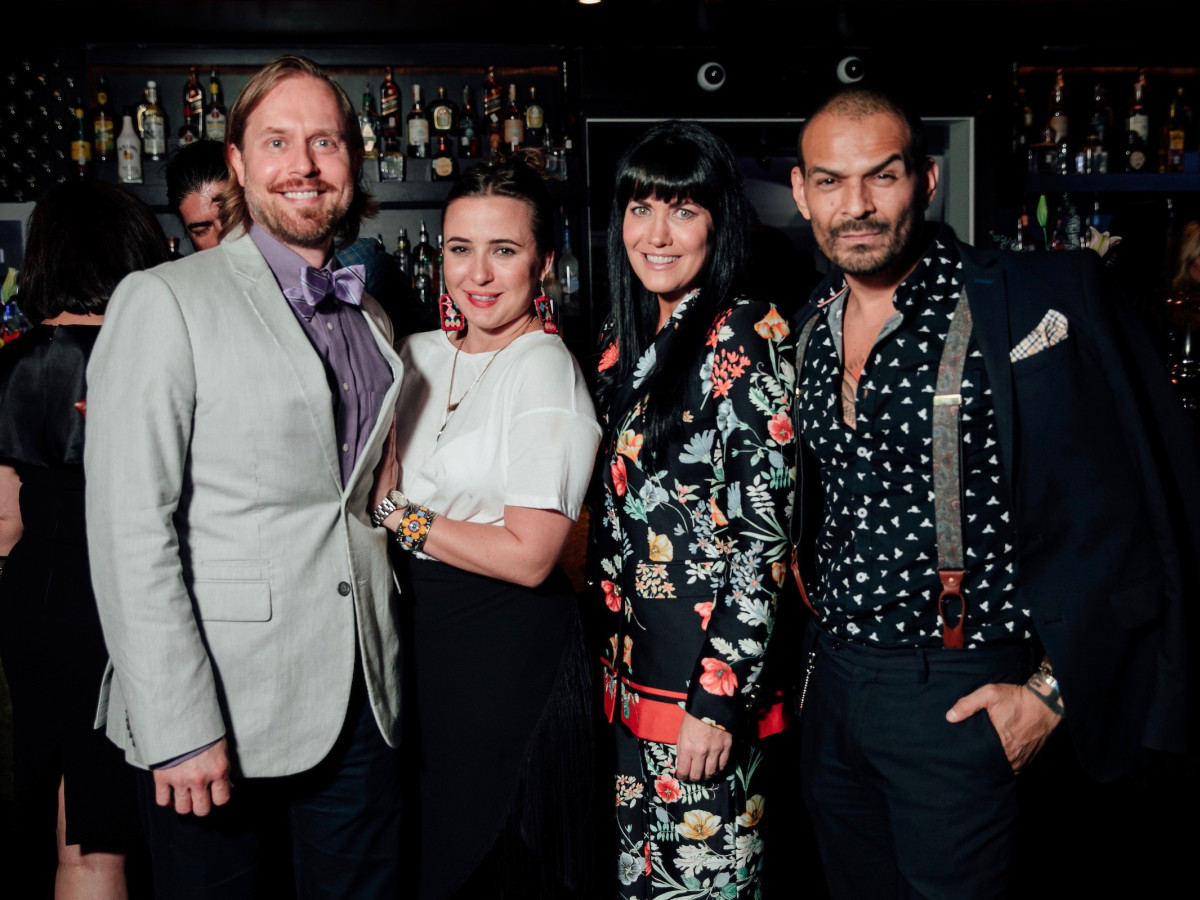 Michael Broderick, Michelle Reyna, Tiffany Halik, Todd Ramos at Little Black Dress Designer 2017