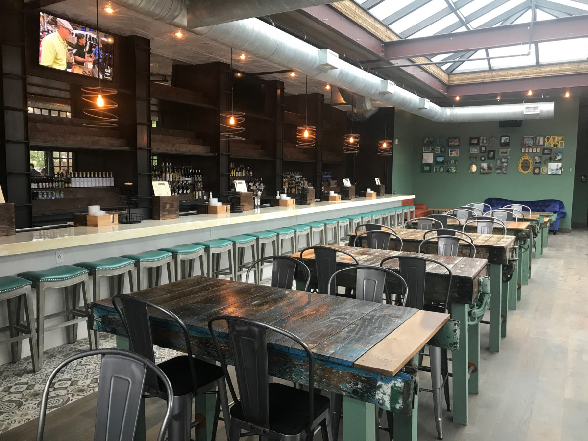 Heights Bier Garten Worcester's Annex interior