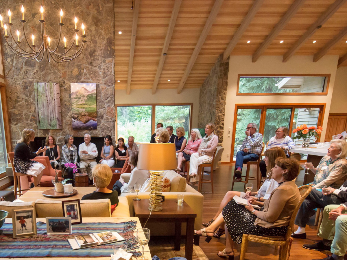 Houston PBS in Aspen, June 2016, home of Janet Clark