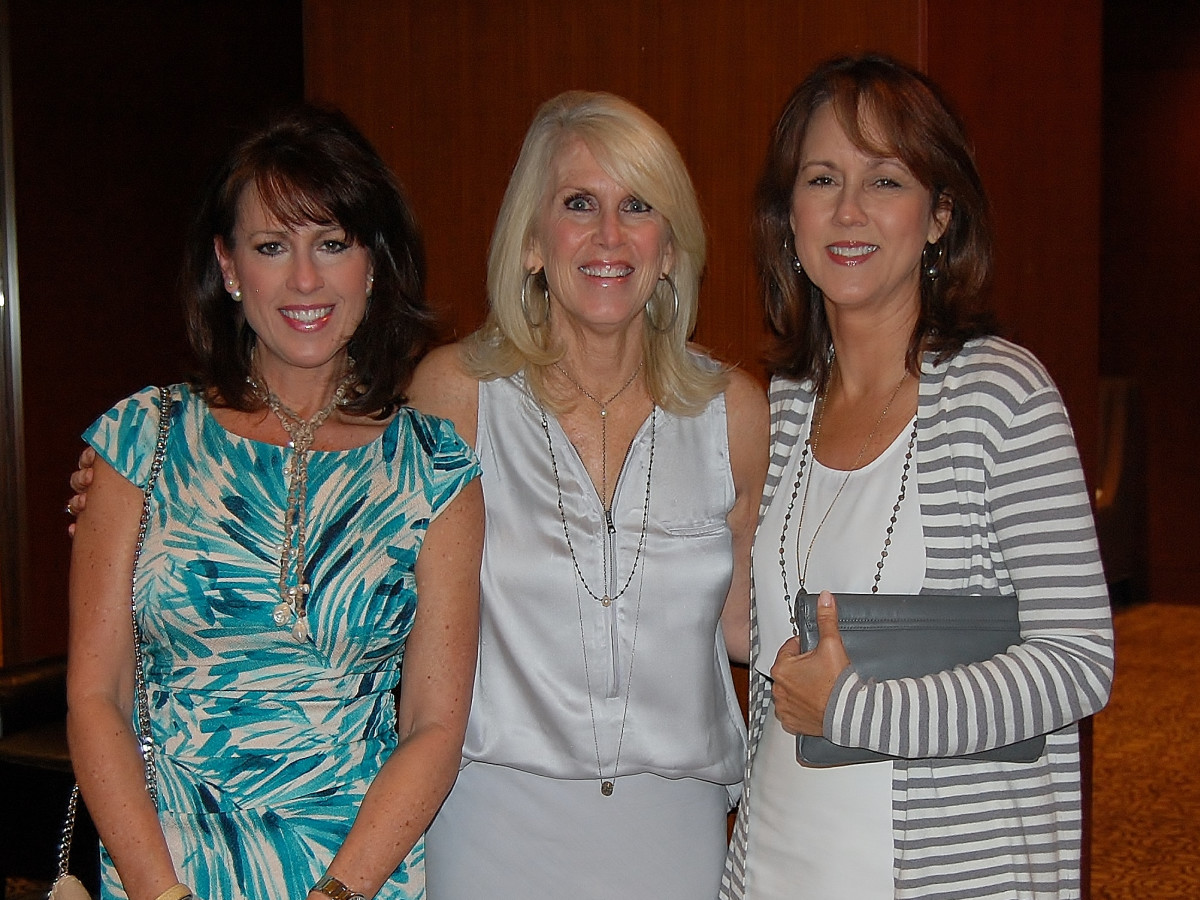 Brookwood luncheon, Brenda Hicks, Danna Burkett, Cindy Holmes