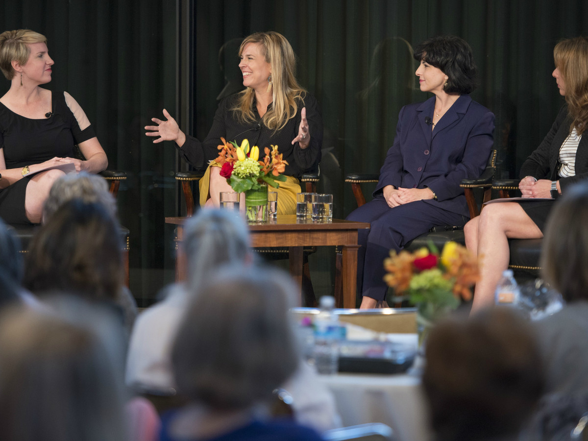 Women in Leadership luncheon LBJ Future Forum May 2016 Emily Ramshaw Jessica Honegger Christi Craddick Michelle Robertson