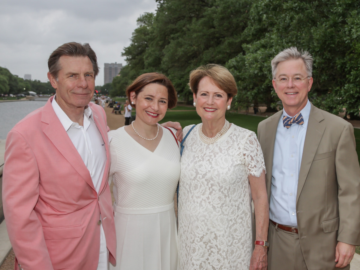 Hermann Park Evening in the Park 5/16, Mack Fowler, Catherine McDonald, Cece Fowler and Bruce McDonald.