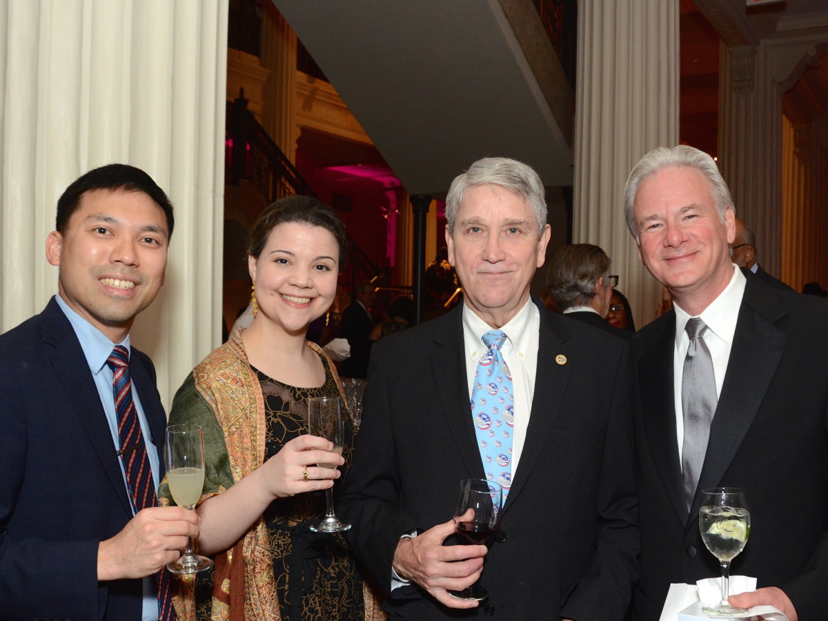 Children at Risk Gala, 4/2016, Wilson Lam, Claire Bocchini, Don Hartsell, and Stratton Horres.