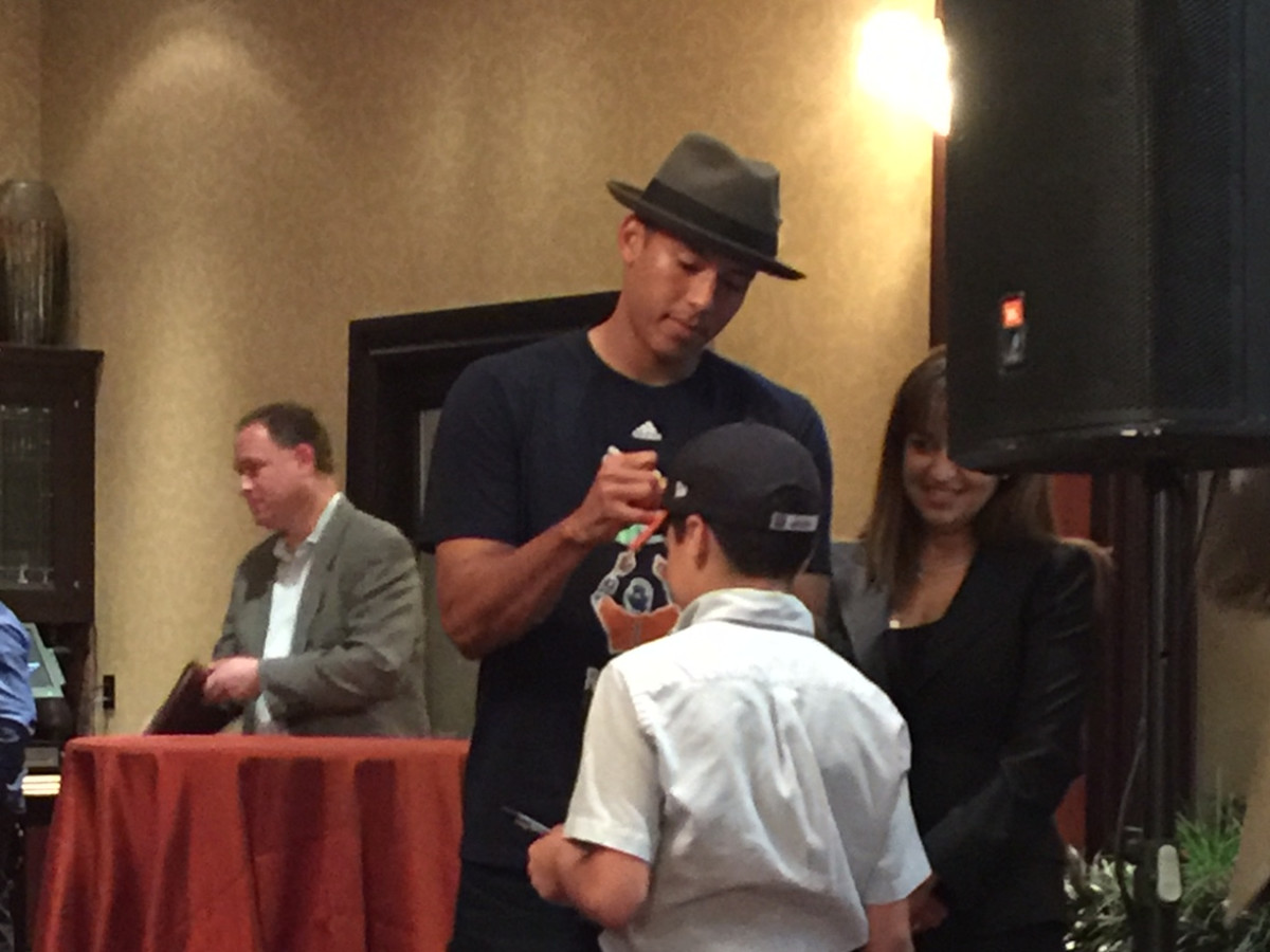Carlos Correa, Houston Children's Charity lunch, March 2016