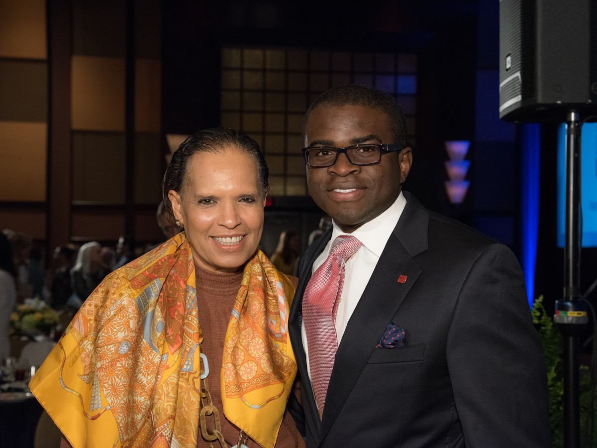 Center for Houston's Future luncheon, March 2016, Renee Logans, Laolu Davies-Yemitan