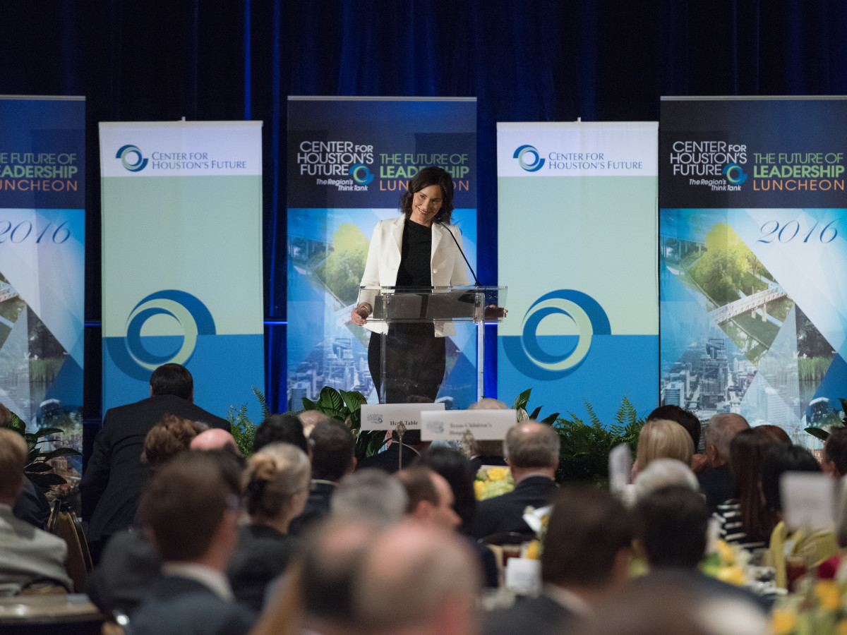 Center for Houston's Future luncheon, March 2016, Laura Arnold