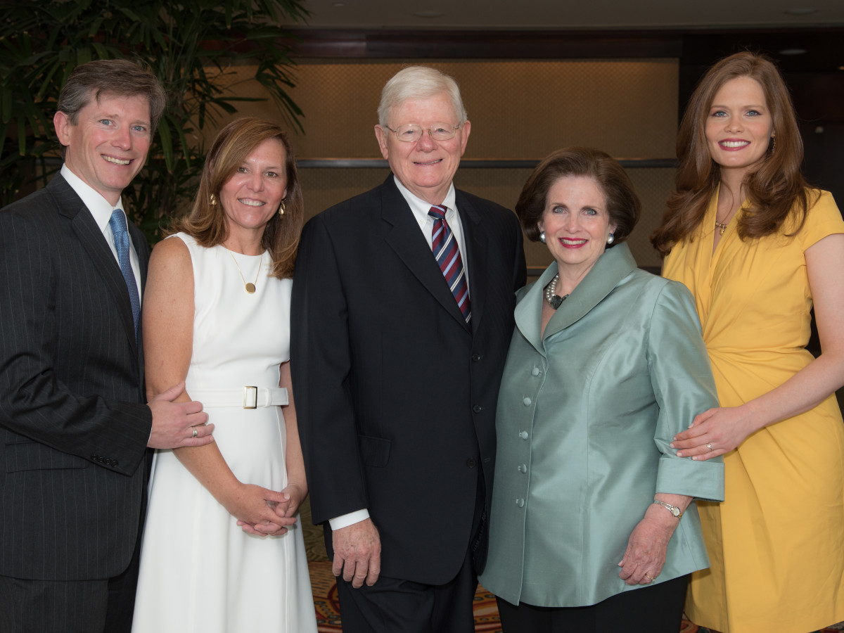 Center for Houston's Future luncheon, March 2016, Jonathan Frels, Layne Frels, Kelly Frels, Carmela Frels, Catherine Frels