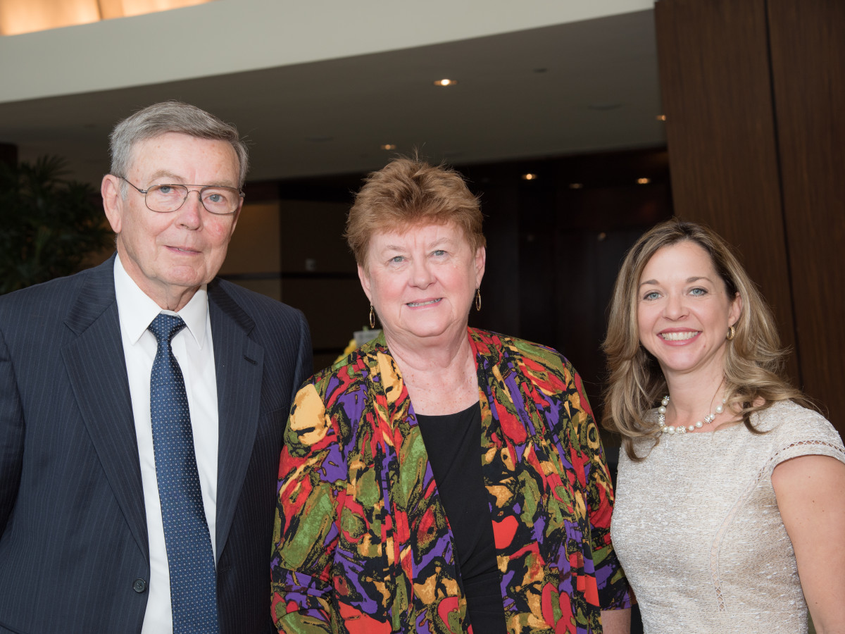 Center for Houston's Future luncheon, March 2016, Owen Ralston, Beverly Kaufman, Julie Baker Finck