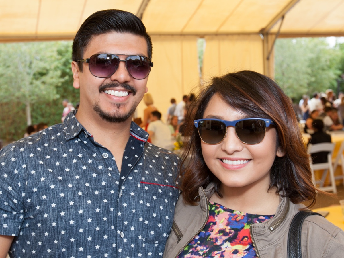 Houston Zoo Flock brunch, March 2016, Alberto Garcia, Jessica Valdez