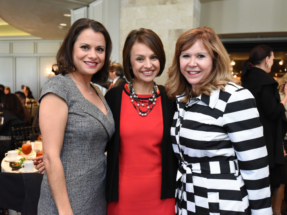 El Centro luncheon, Feb. 2016, Marcie Mir, Emily Mir, Cyndy Garza Roberts