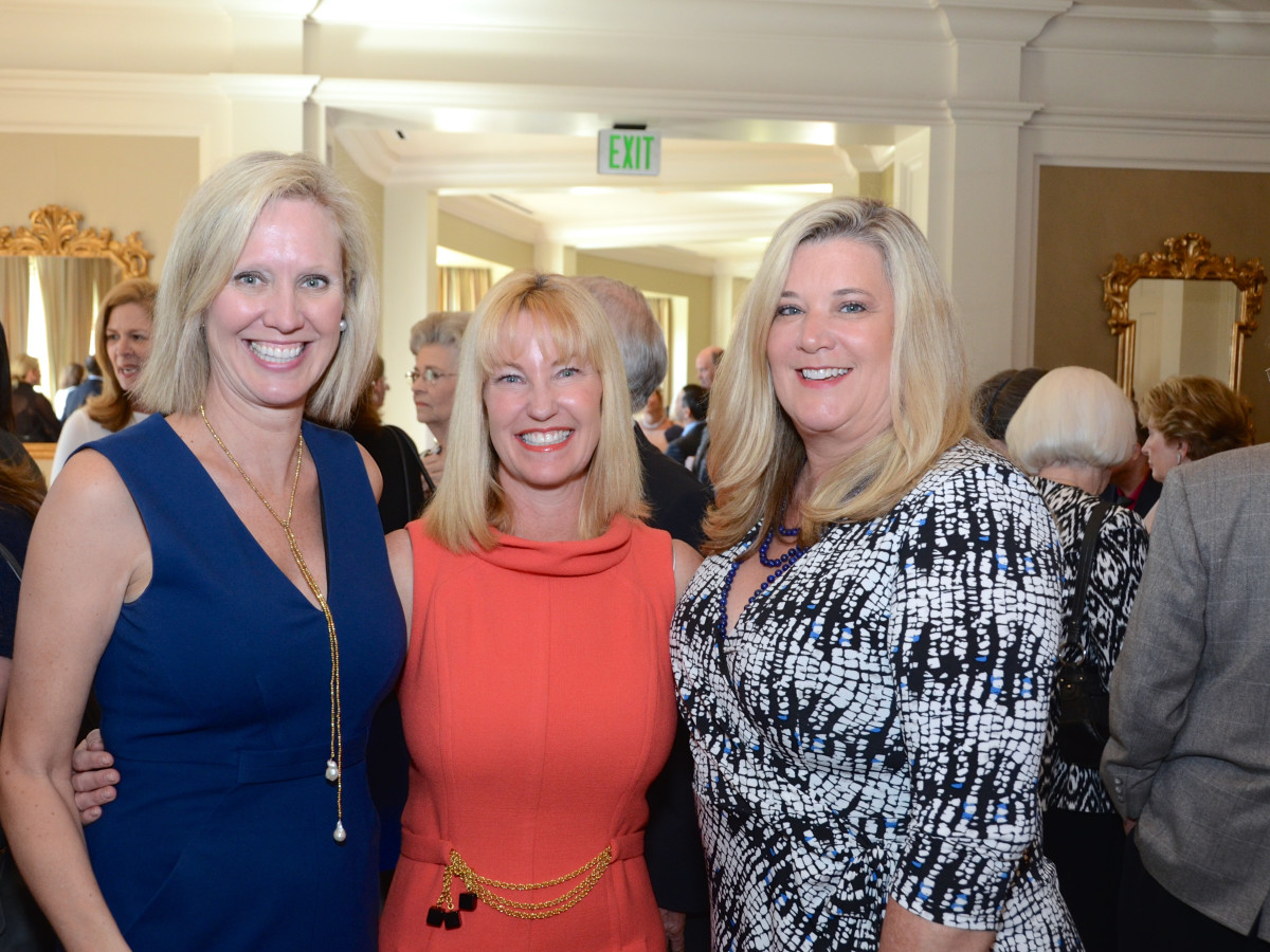 The Center luncheon, Feb. 2016, Pam Lewis, Christy Galtney, Tricia Streitmann