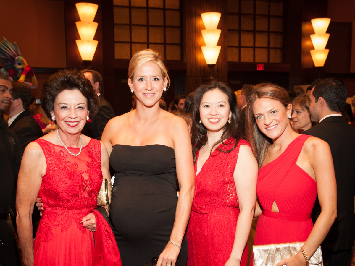 Heart Ball, Feb. 2016, Kathy Goossen, Courtney Solleveld, Jenny Phan, Cara Morgan