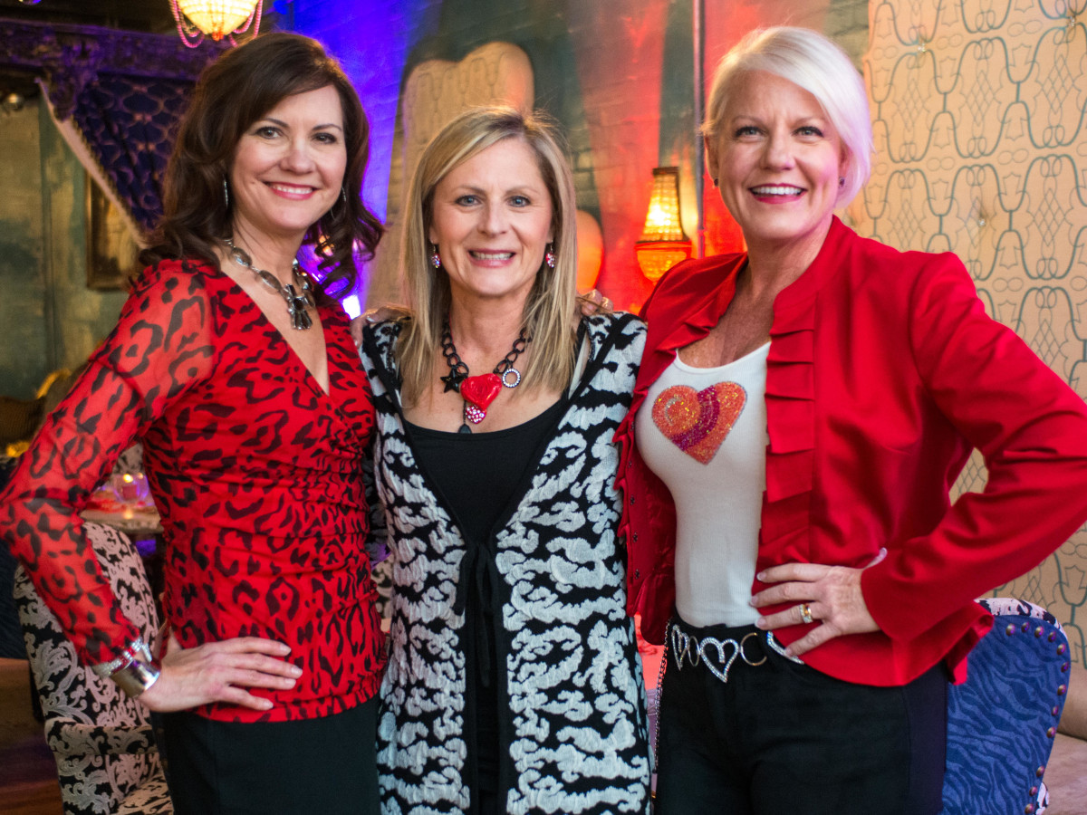 Houston Sweethearts, Feb. 2016, Angie Roberts, Robin Spring, & Heidi Olson