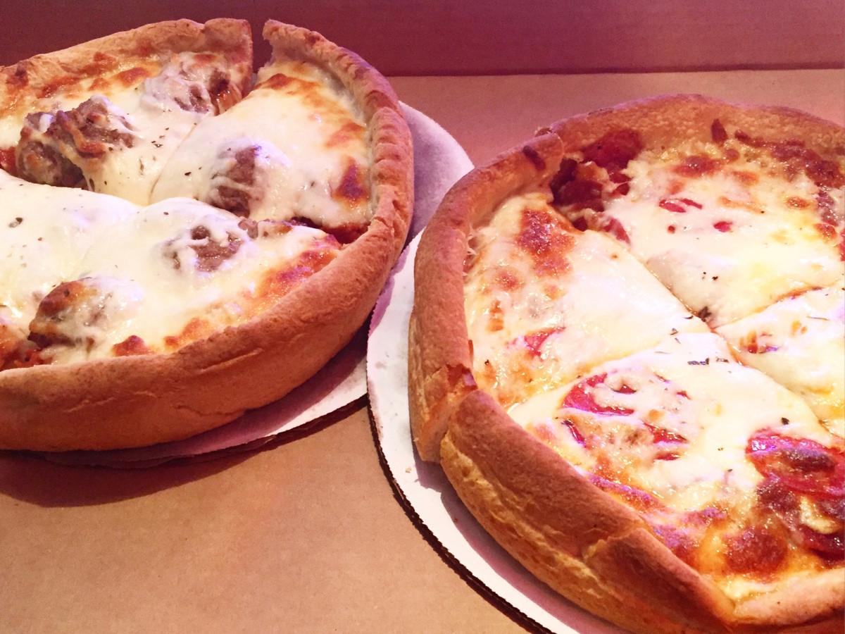 Gelazzi Connie's deep dish pizza