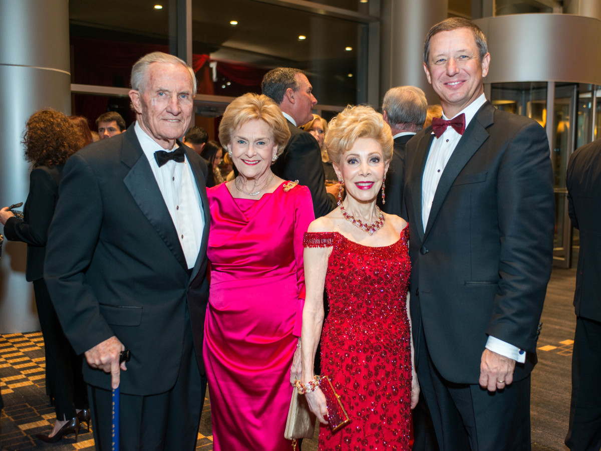 Red Cross Ball, Feb. 2016, George Strake, Annette Strake, Margaret Alkek Williams, David Wuthrich