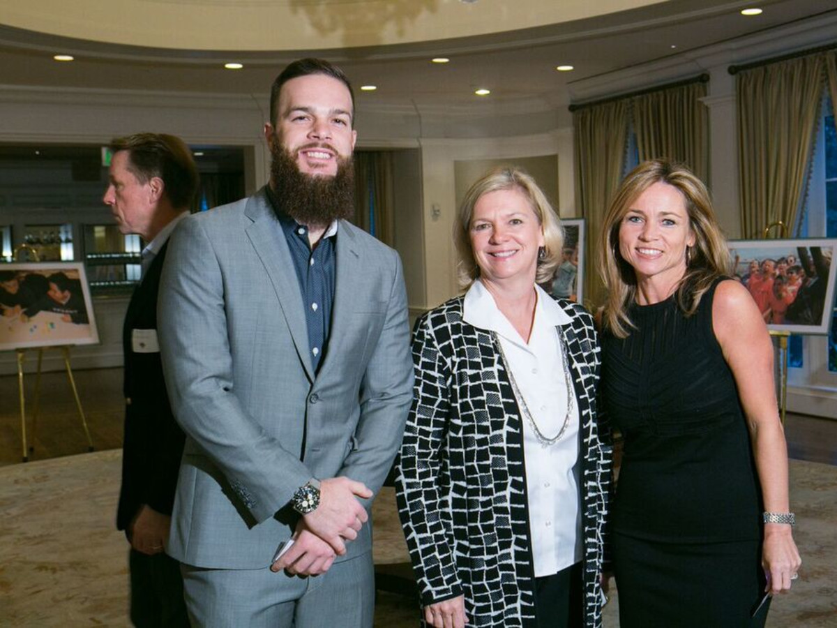 SpringSpirit Baseball breakfast, Feb. 2016, Dallas Keuchel, Brenday Bartley, Aimee Snoots