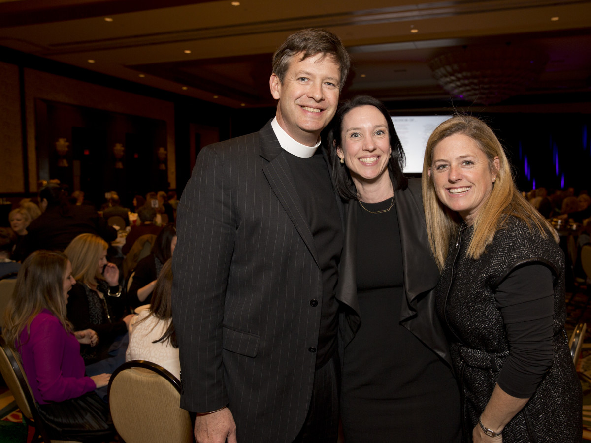 Bo's Place Luncheon, Feb. 2016,Rev. Patrick Miller, Ali Dodson, Julie Price