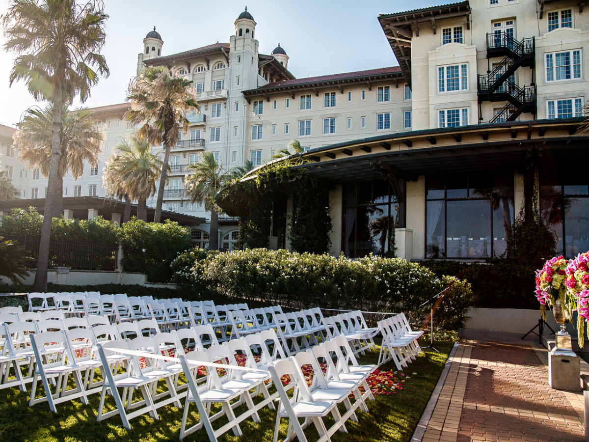 Hotel Galvez Oleander Garden wedding