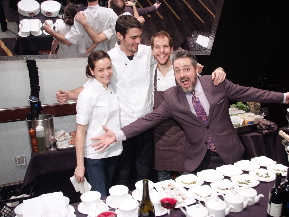 Bon Vivant Chef Dinner, Jan. 2016, chef William Wright, Evan Turner