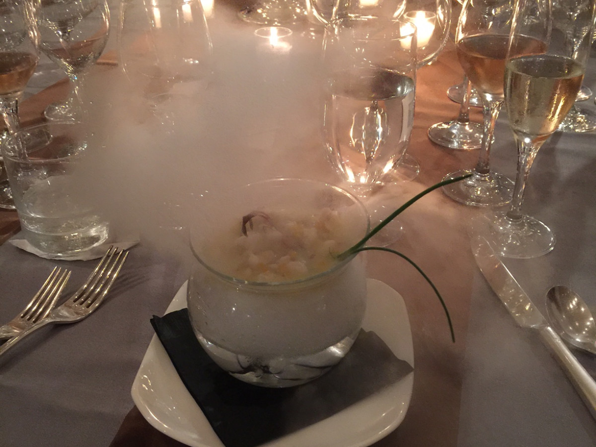 Bon Vivant Chef Dinner, Jan. 2016, Olivier Ciesielski's tropical ceviche