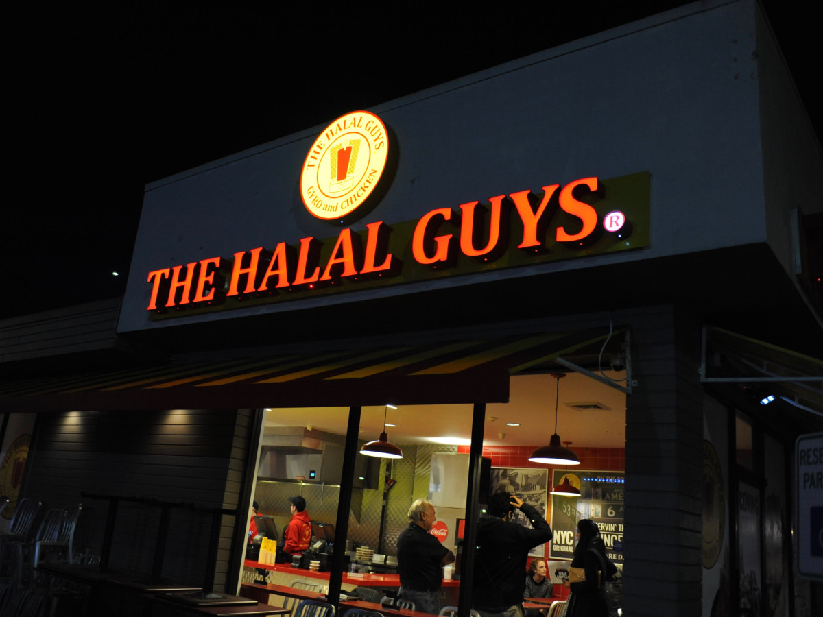 First taste At Halal Guys, it really is all about the white sauce