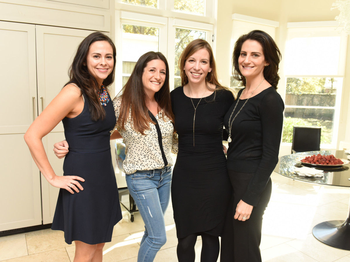 News, Children's Assessment Center tea, Dec. 2015, Natalie Mohtashami, Hillary Jebbitt, Amanda Seaberg and Alexandra Bruskoff