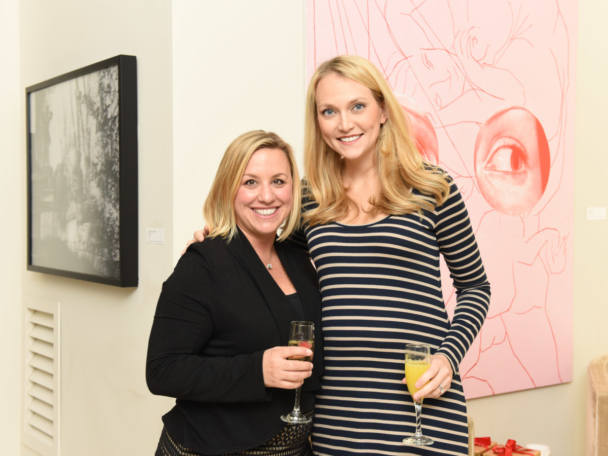 News, Children's Assessment Center tea, Dec. 2015, Emily Essaye and Sarah Cotting