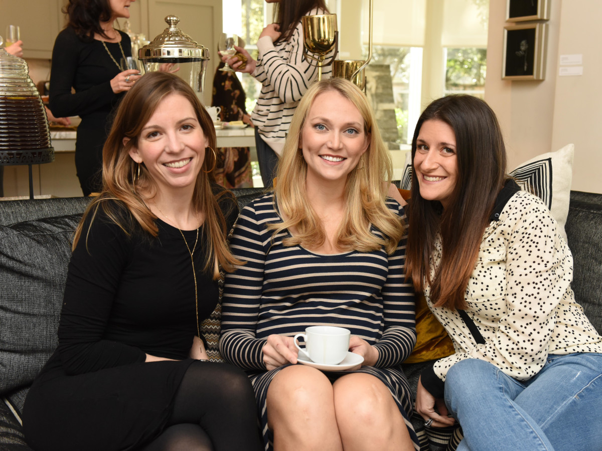 News, Children's Assessment Center tea, Dec. 2015, Amanda Seaberg, Sarah Cotting and Hillary Jebbitt