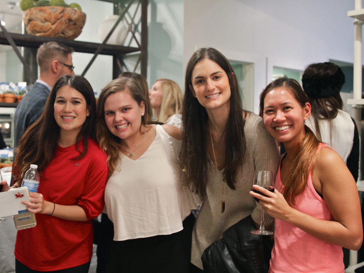 Define Body and Mind holiday soiree Betty Nguyen, Lucia Wilson, Carolina Gonzalez Loumiet, Sharon De Los Santos