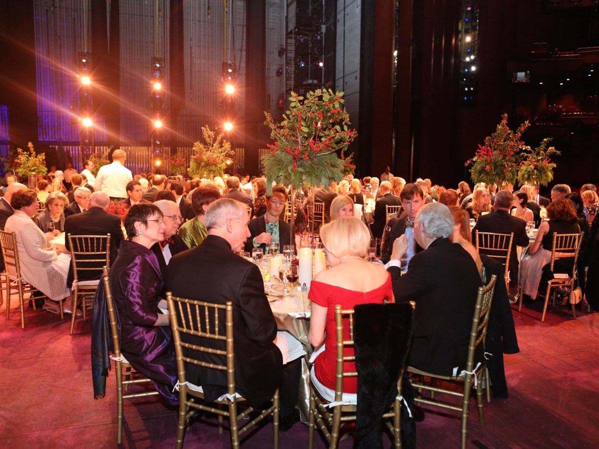 News, Houston Ballet Jubilee of Dance, Dec. 2015, On stage dinner