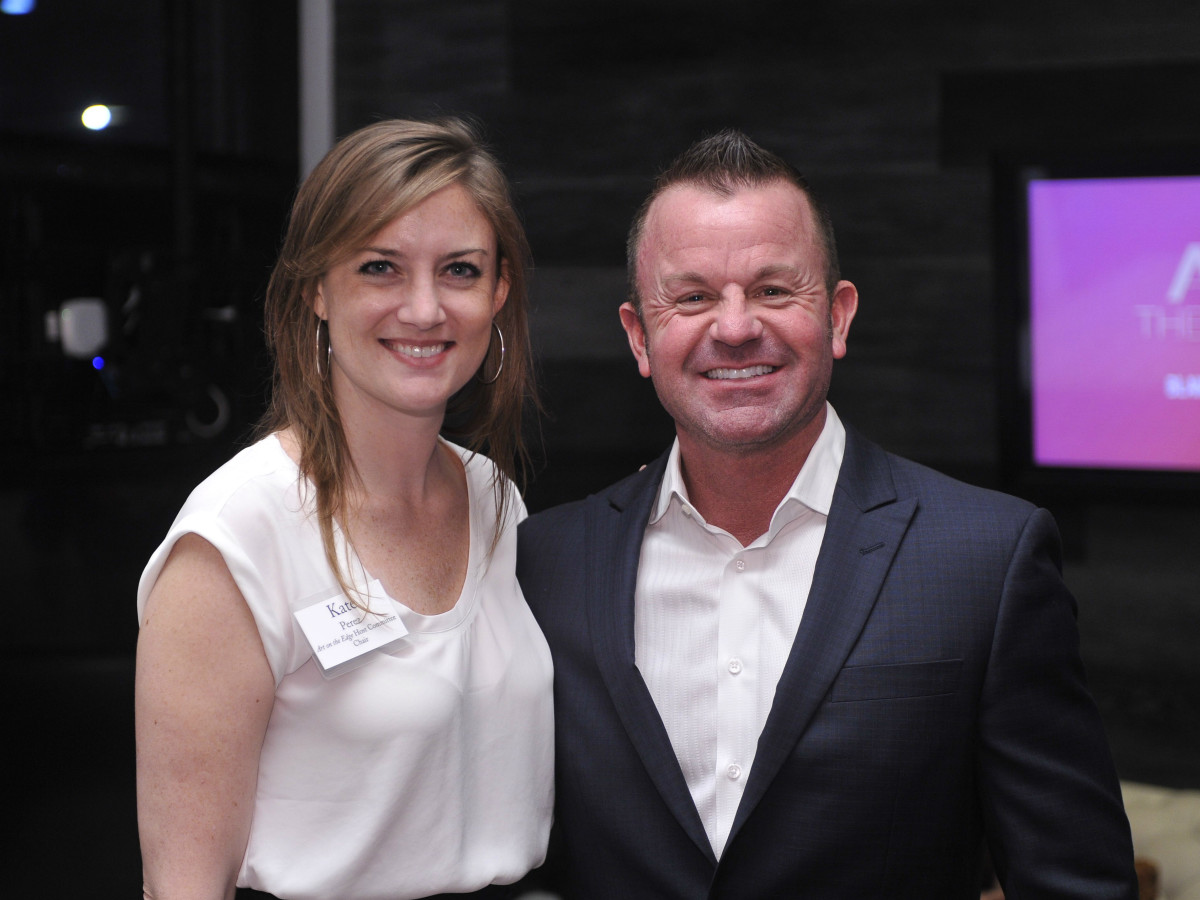 Blanton Museum Art on the Edge Kickoff Party November 2015 Kate Perez Mark Hamlin