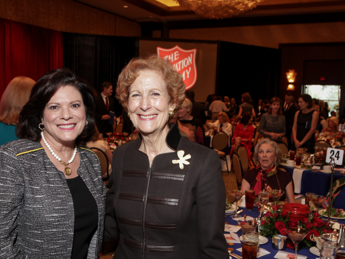 News, Shelby, Salvation Army luncheon, Nov. 2015, Sara Jennings, Susan Baker