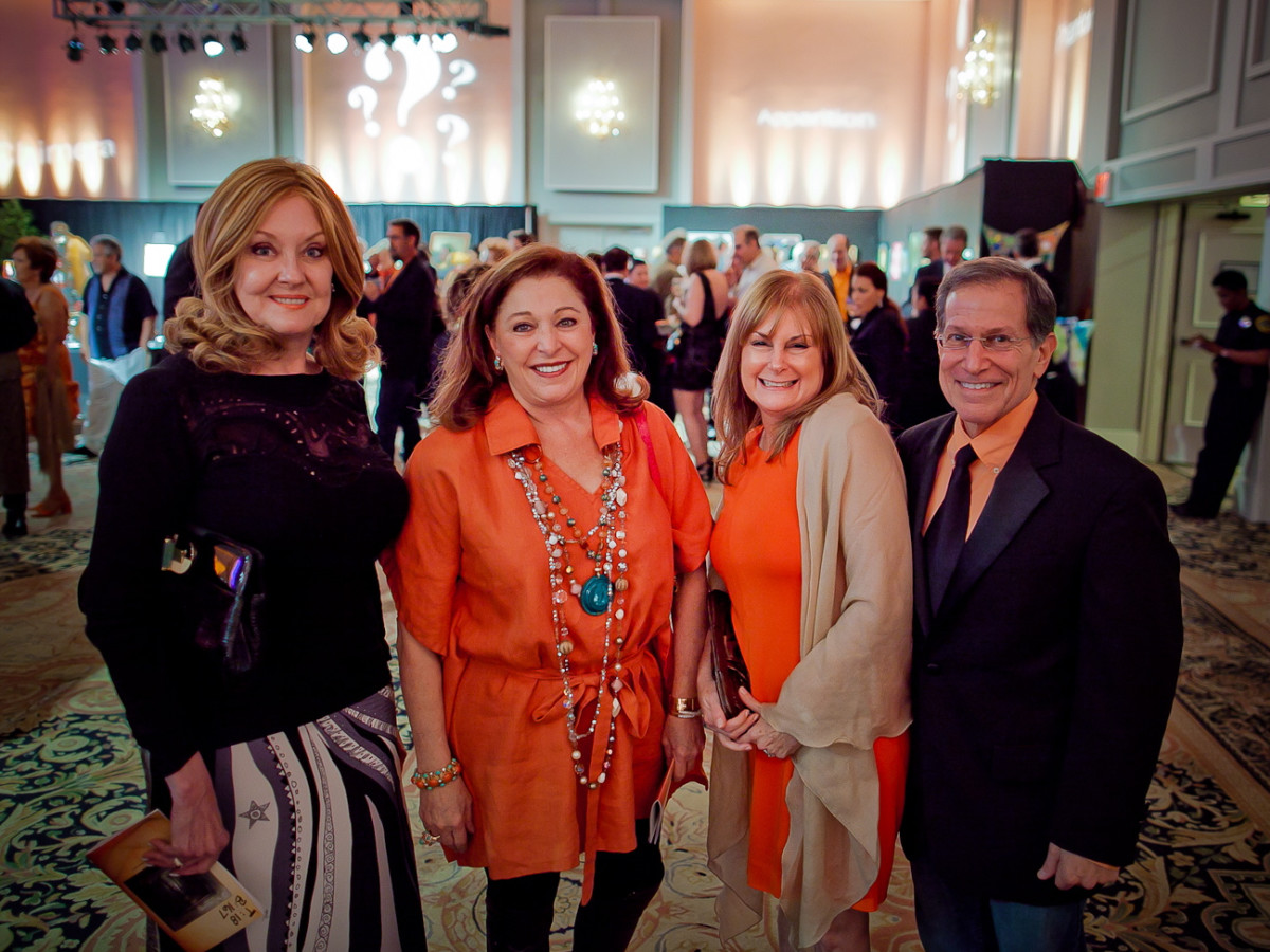 Orange Show Gala Myra Wilson, Suzie Simons, Nancy and Steve Reader.