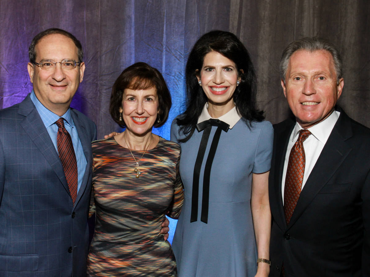 News, Shelby, Holocaust museum luncheon, Nov. 2015, Co-chairs Michael and Carol Goldberg, Kelli Cohen Fein and Martin Fein.jp