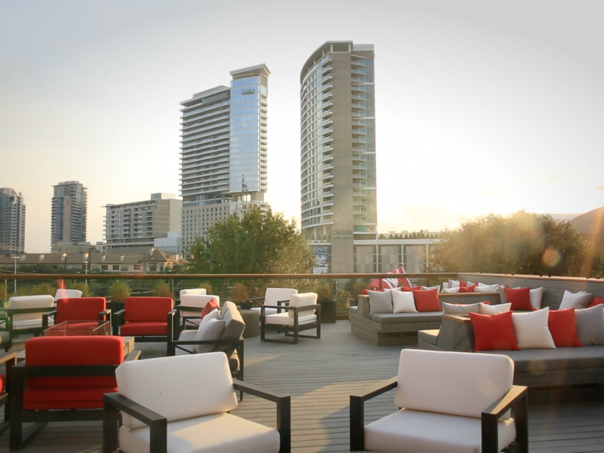 View from Happiest Hour in Uptown Dallas