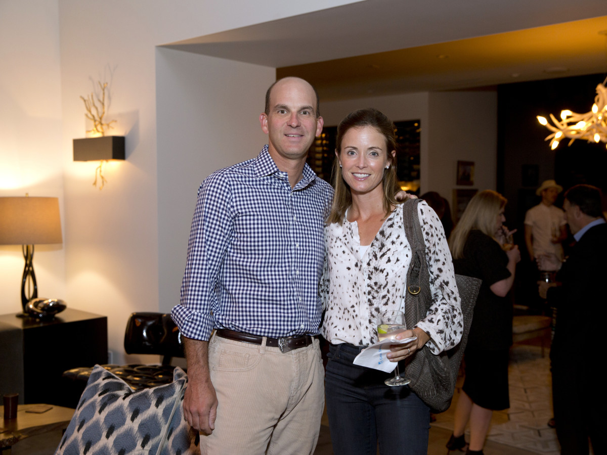 Houston, Casa Dragones launch party, October 2015, Michael and Leslie Fertitta