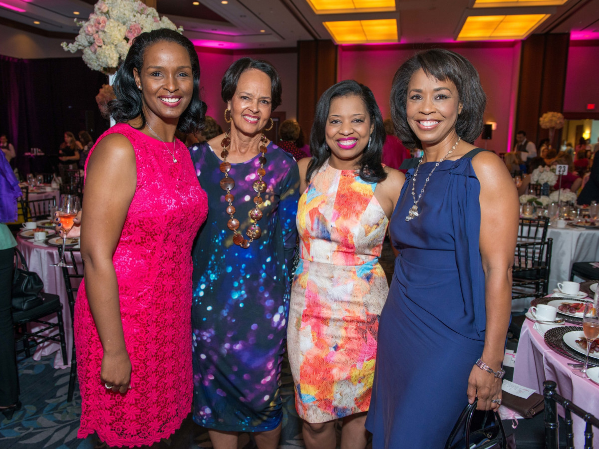 News, Shelby, Razzle Dazzle Memorial Hermann, Oct. 2015 Winell Herron, Gayla Gardner, Shawntell McWilliams and Gina Gaston