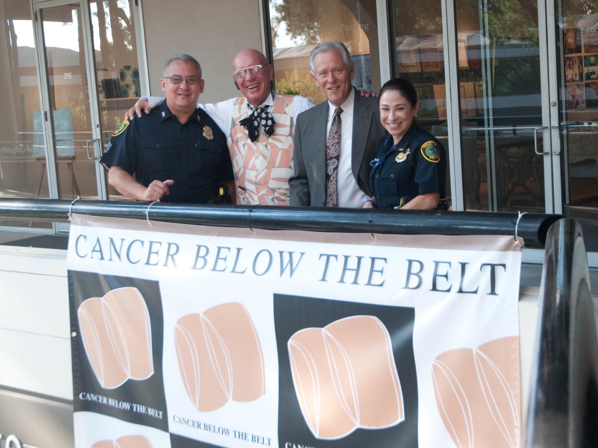 News, Shelby, Cancer Below the Belt, Sept. 2015, Mike angel. Kelly Gale Amen. Mury Cohen, Patty Cantu