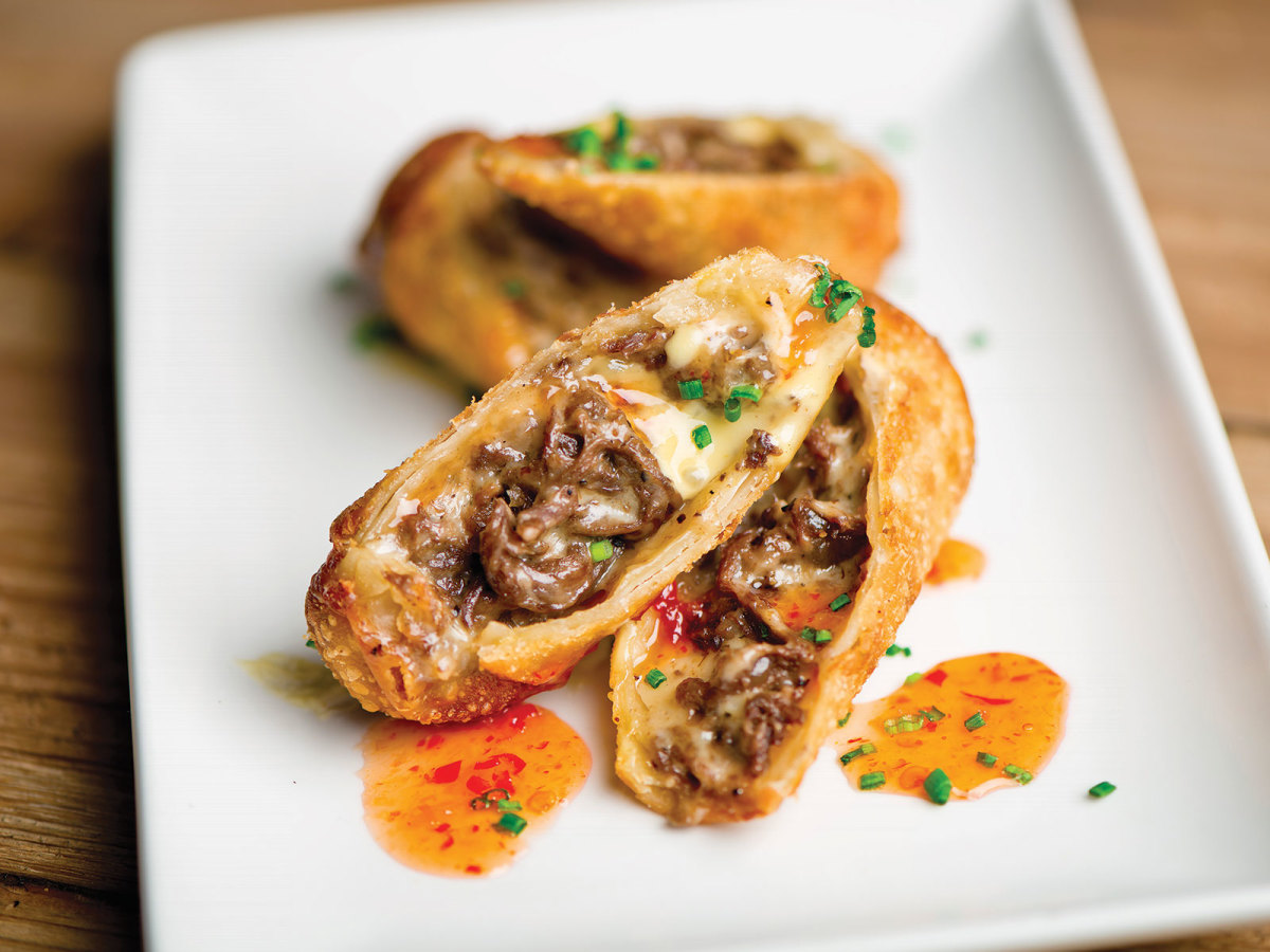 Del Friscos Grille Cheese Steak Egg Roll