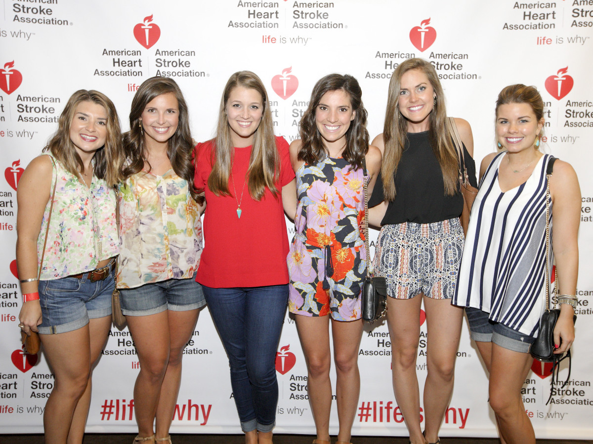 AHA YP mixer Allie Hearth, Shannon O’Connor, Mary Caroline, Allison Kingsley, Lauren Paine, Emily Wilson